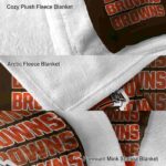 cleveland browns fan pride brown blanket premium grade