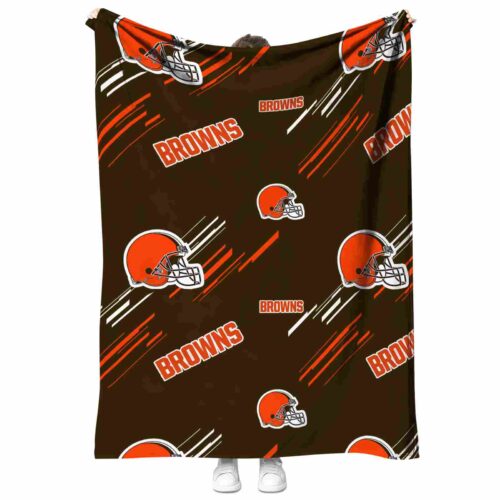 cleveland browns fan spirit brown blanket best selling