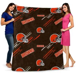 cleveland browns fan spirit brown blanket fashion forward