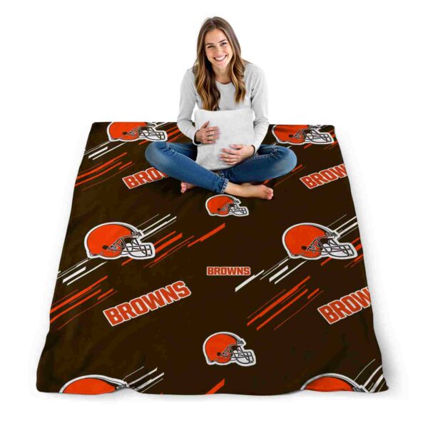 cleveland browns fan spirit brown blanket high quality