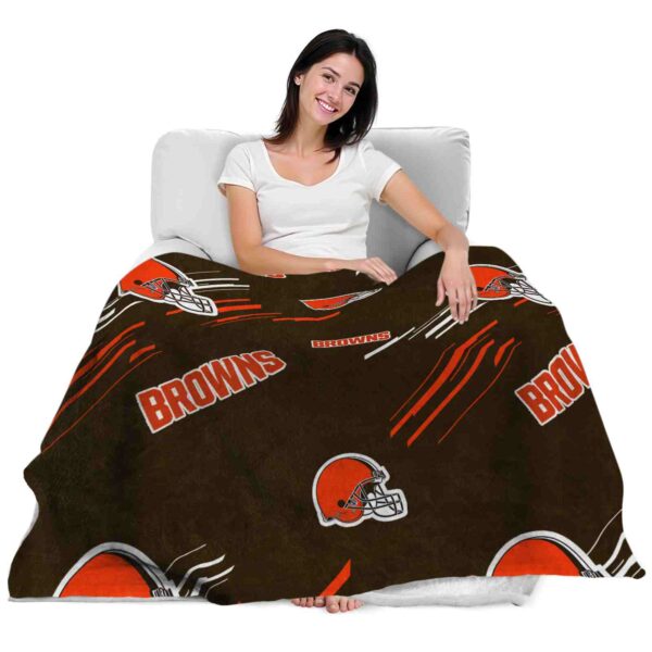 cleveland browns fan spirit brown blanket latest model