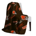 cleveland browns fan spirit brown blanket top rated