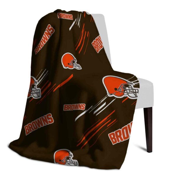 cleveland browns fan spirit brown blanket top rated