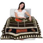 cleveland browns football field brown blanket best selling