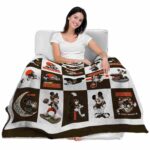 cleveland browns mickey minnie brown white blanket latest model
