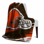 cleveland browns paint streaks brown white blanket top rated