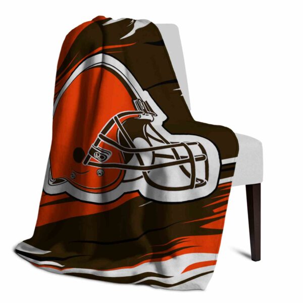 cleveland browns paint streaks brown white blanket top rated