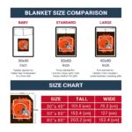 cleveland browns splatter effect brown blanket best selling
