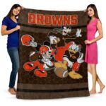cleveland browns three musketeers brown blanket best selling