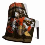 cleveland browns three musketeers brown blanket best selling