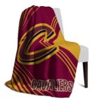 cleveland cavaliers diagonal stripes wine blanket top rated