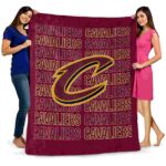 cleveland cavaliers fan pride wine blanket fashion forward
