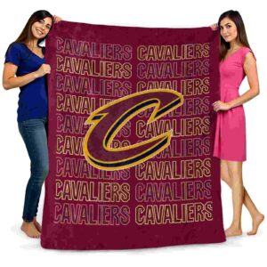 cleveland cavaliers fan pride wine blanket fashion forward