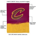 cleveland cavaliers gradient dots wine blanket best selling