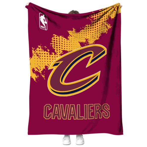 cleveland cavaliers grunge texture wine blanket best selling