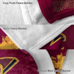 cleveland cavaliers grunge texture wine blanket best selling