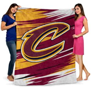 cleveland cavaliers paint streaks wine white blanket fashion forward
