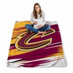 cleveland cavaliers paint streaks wine white blanket best selling