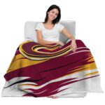 cleveland cavaliers paint streaks wine white blanket best selling