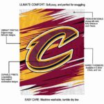cleveland cavaliers paint streaks wine white blanket best selling