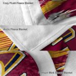 cleveland cavaliers paint streaks wine white blanket best selling