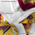 cleveland cavaliers splatter effect wine blanket best selling