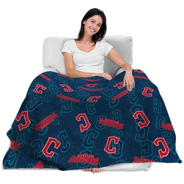 cleveland guardians diehard fans navy blue blanket latest model