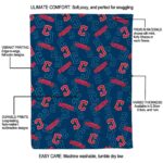 cleveland guardians diehard fans navy blue blanket new arrival