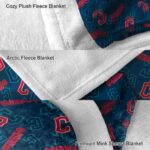 cleveland guardians diehard fans navy blue blanket premium grade
