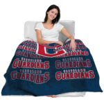 cleveland guardians fan pride navy blue blanket latest model