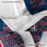 cleveland guardians fan pride navy blue blanket premium grade