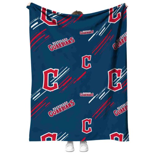 cleveland guardians fan spirit navy blue blanket best selling
