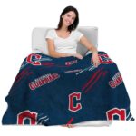 cleveland guardians fan spirit navy blue blanket latest model