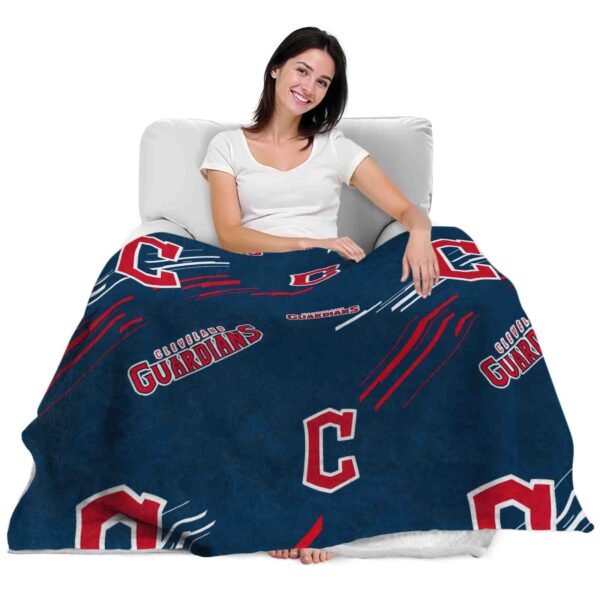 cleveland guardians fan spirit navy blue blanket latest model