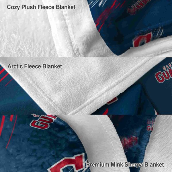 cleveland guardians fan spirit navy blue blanket premium grade