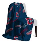 cleveland guardians fan spirit navy blue blanket top rated