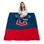cleveland guardians gradient dots navy blue blanket high quality