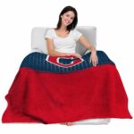 cleveland guardians gradient dots navy blue blanket latest model