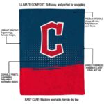 cleveland guardians gradient dots navy blue blanket new arrival