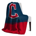 cleveland guardians gradient dots navy blue blanket top rated