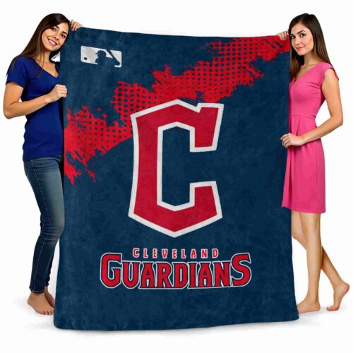 cleveland guardians grunge texture navy blue blanket fashion forward