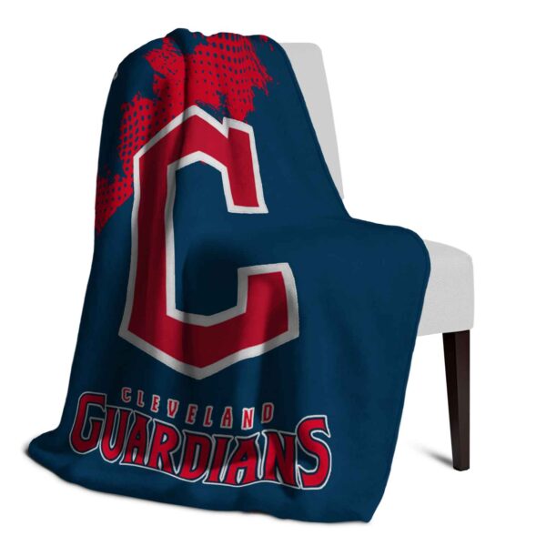 cleveland guardians grunge texture navy blue blanket top rated