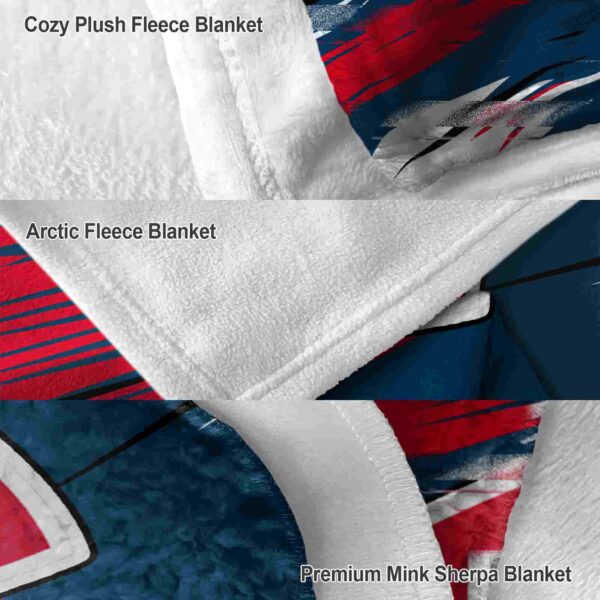cleveland guardians paint streaks navy blue white blanket premium grade