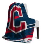 cleveland guardians paint streaks navy blue white blanket top rated