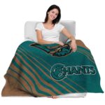 coastal carolina chanticleers diagonal stripes green blanket latest model