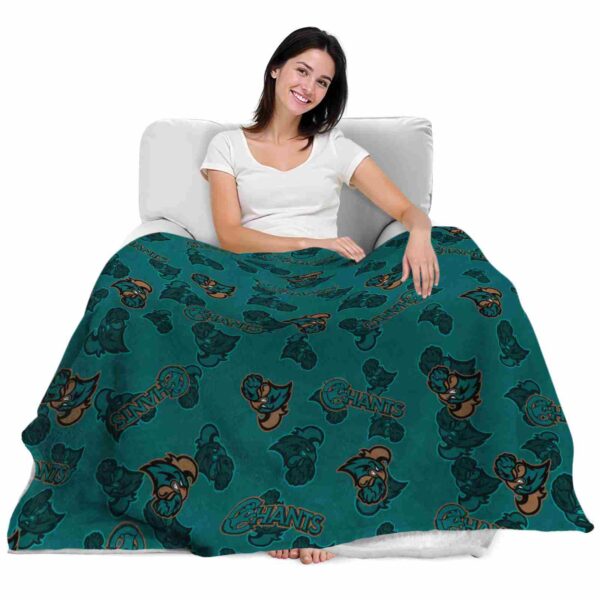 coastal carolina chanticleers diehard fans green blanket latest model