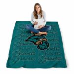 coastal carolina chanticleers fan pride green blanket high quality