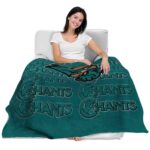 coastal carolina chanticleers fan pride green blanket latest model