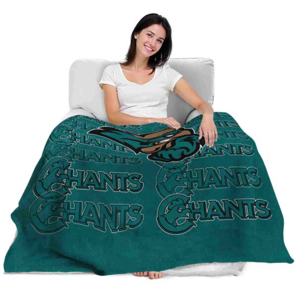 coastal carolina chanticleers fan pride green blanket latest model