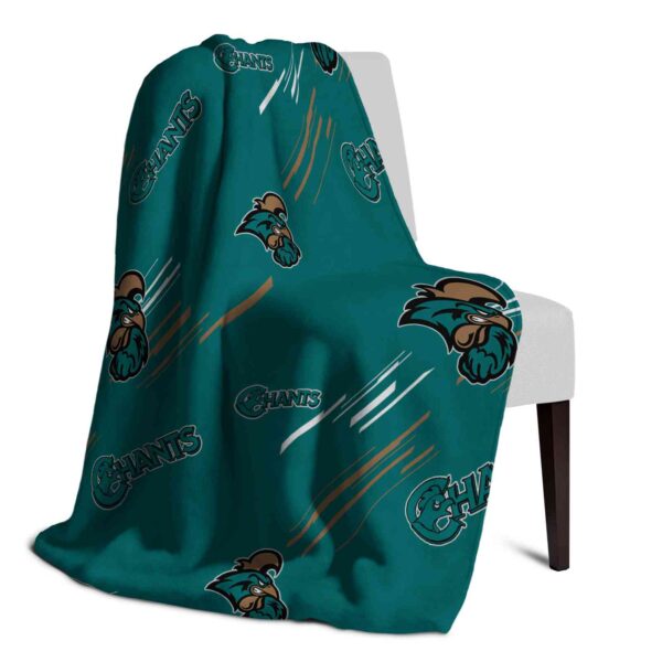 coastal carolina chanticleers fan spirit green blanket top rated